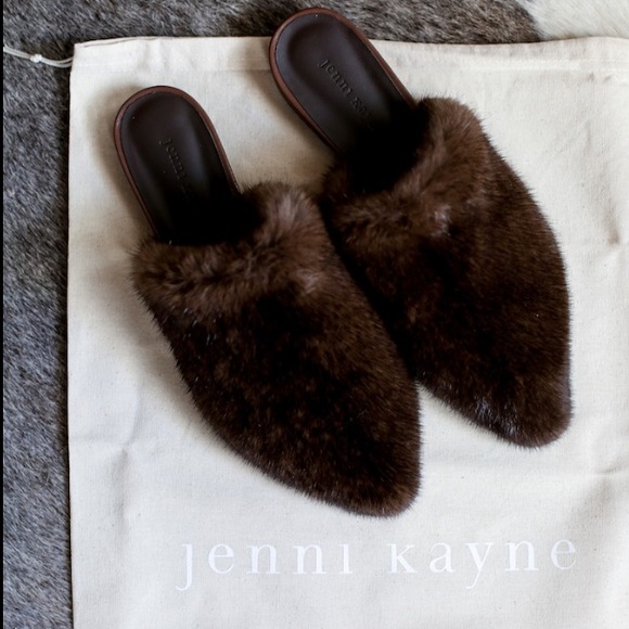 Jenni Kayne Mink Slides size 6.5 - Picture 1 of 9